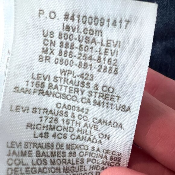 Rare Women's Levi's boyfriend jeans 100% cotton unique trademark blank red tab - Picture 12 of 12